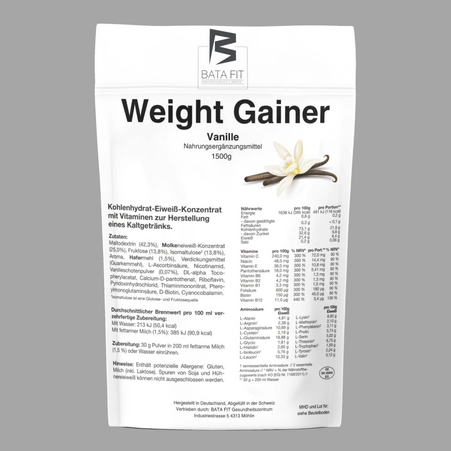 Weight Gainer 21% Protein 1500g