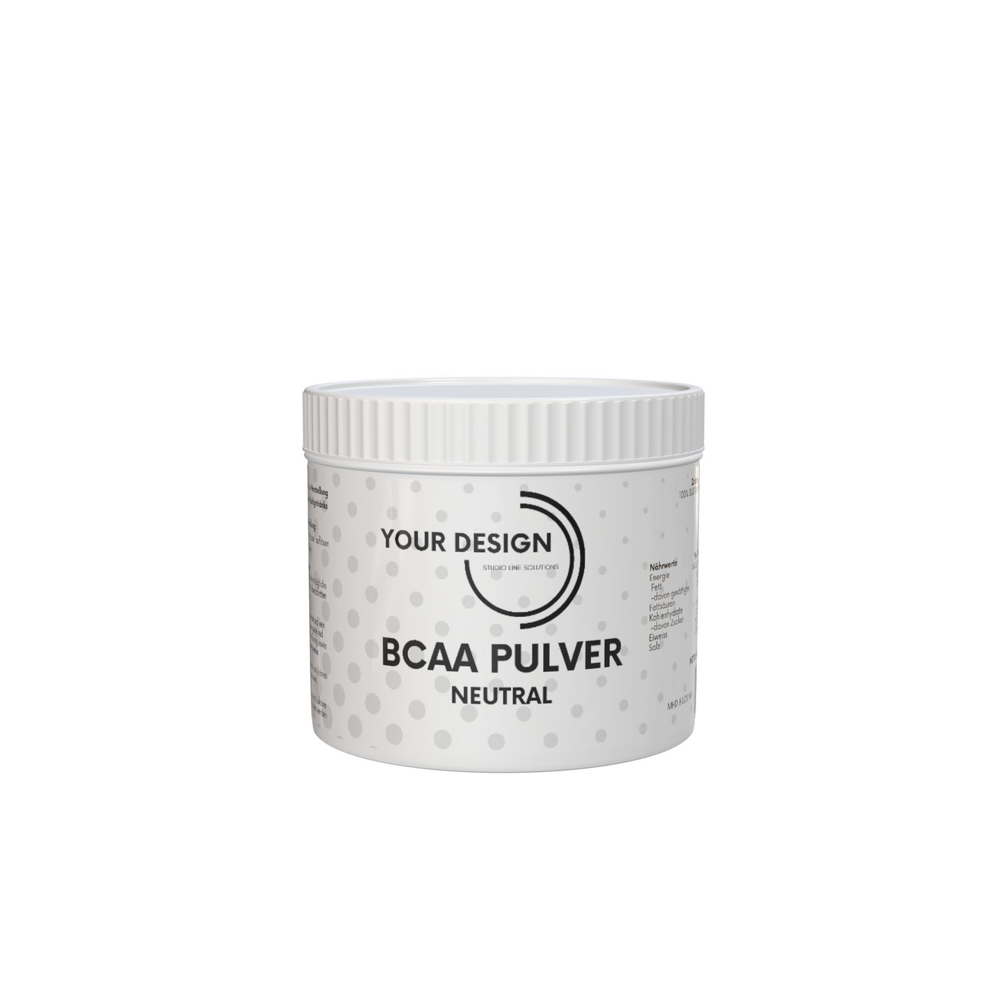 BCAA powder - with leucine, isoleucine and valine - during training